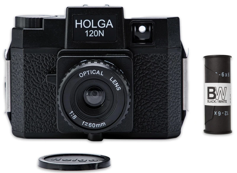Anton & HOLGA 120N Film Set B+W Cult Camera with Rollfim Optical Glass Lens