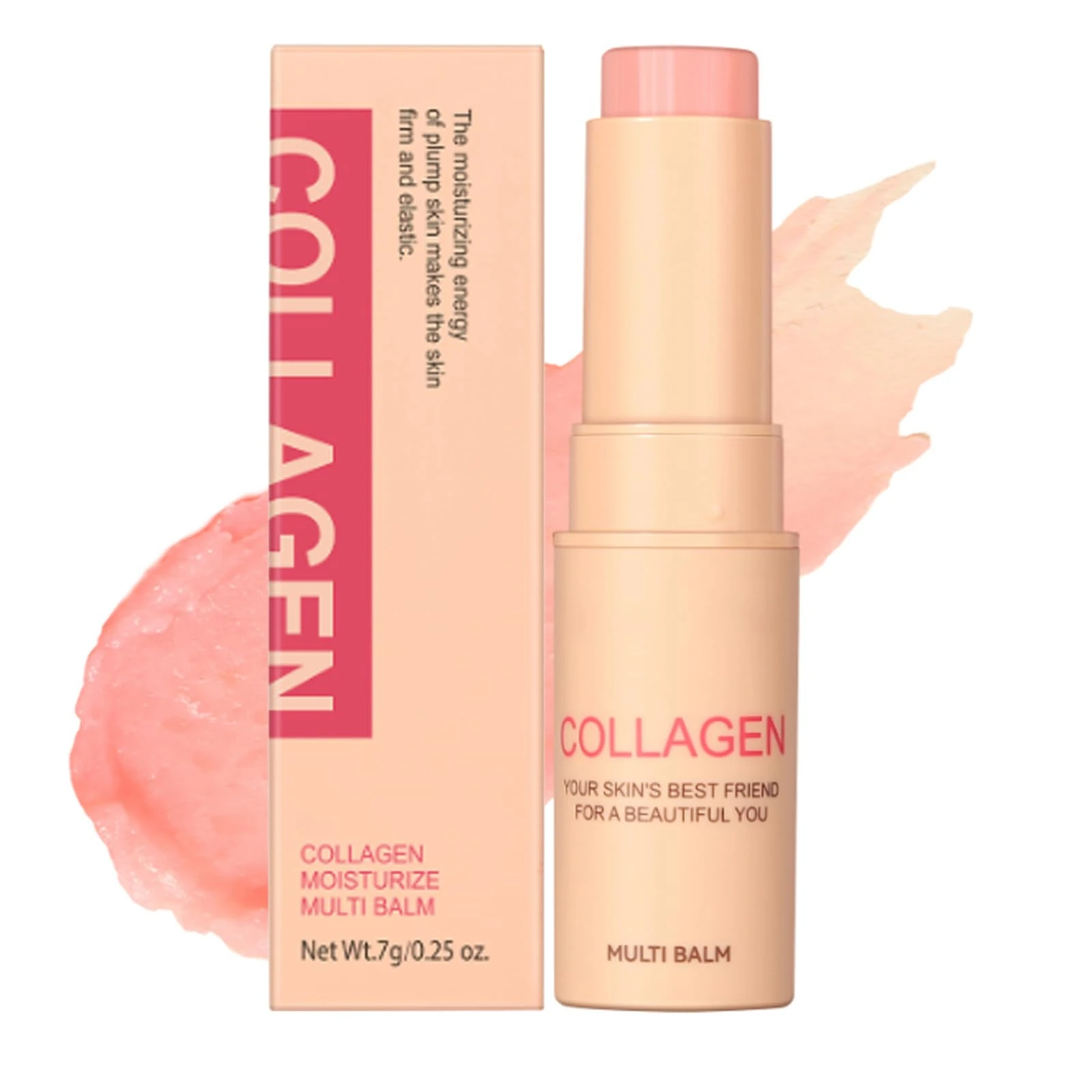 Multi Balm Stick For Anti Wrinkles, Collagen Boosting Moisture Balm Stick For Face & Eye & Lips, Hydrating And Moisturizing Collagen Wand Sticks, Moisturisers For Women And Girls