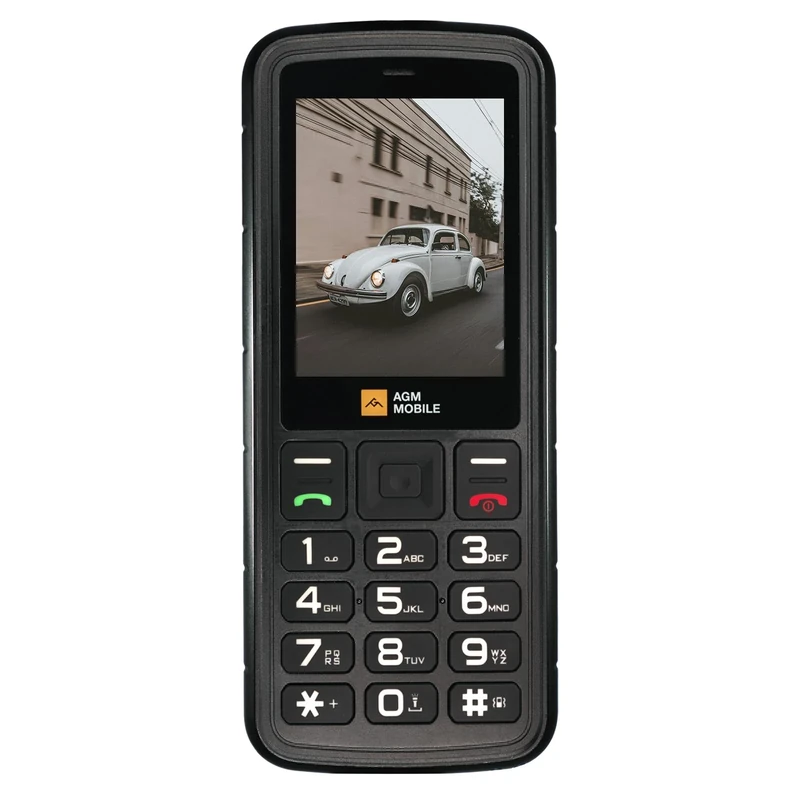 AGM M9 4G Feature Phone, Large Buttons, Large Fonts, Black
