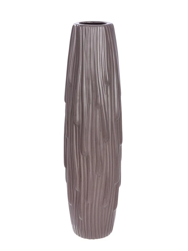Casablanca Vase Teardrop Ceramic Grey Matt Height 58 cm Diameter 17 cm Decoration Home Accessory Flower Vase Design