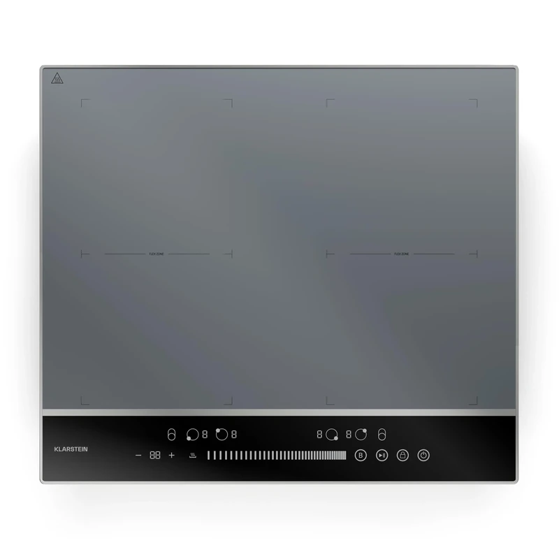 Klarstein DualTone Flex 4-Zone Induction Hob - 7200W, Slider, LED