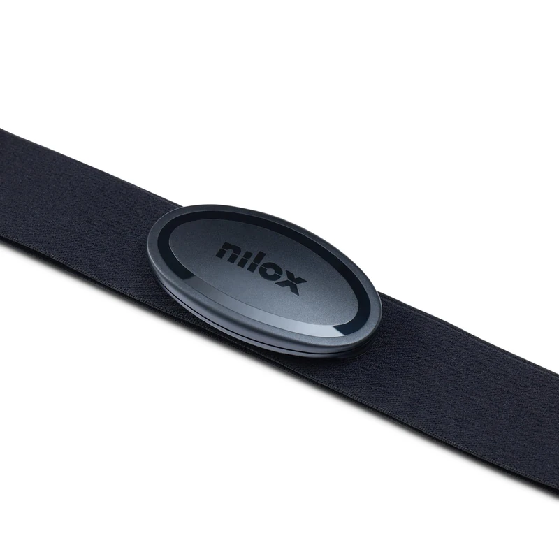 Nilox HRM Smart Chest Band, Fitness Tracker for Heart Rate and Workout Monitor, 30M Water Resistant, Sports App Compatible, Runners and Swimmers