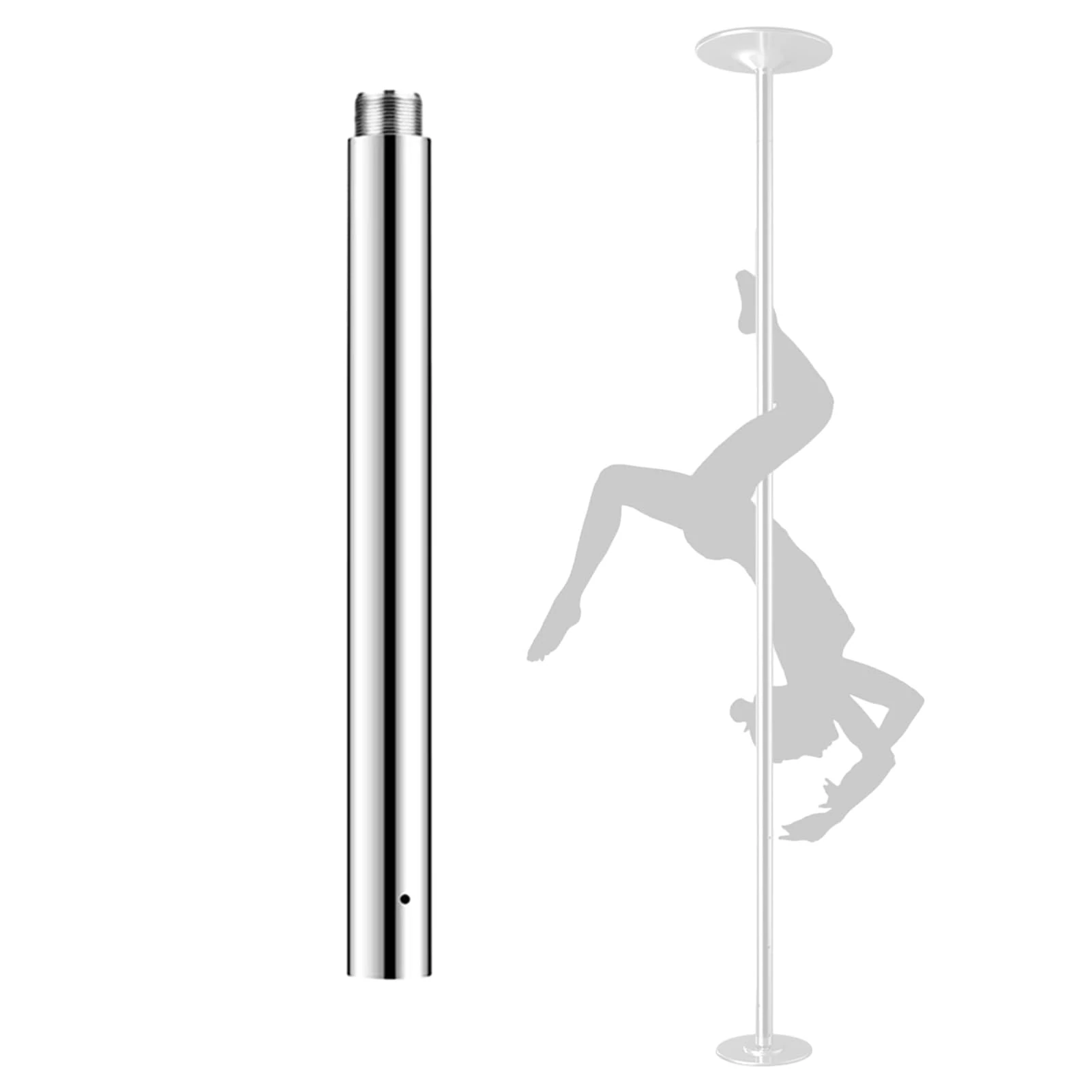 Spinning Dancing Pole - Lockable Heavy Duty Stripper Pole for Home and Club Use with Extension Kit - Adjustable and Secure Design for Beginners and Professionals