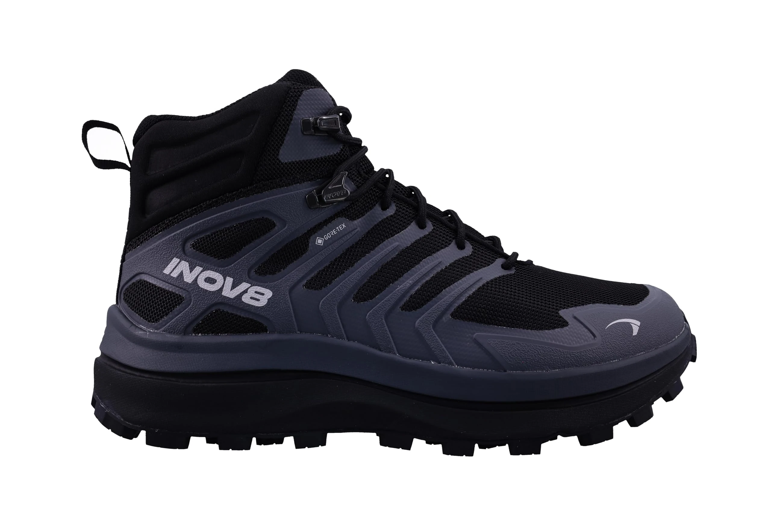 INOV8 Men's Roclite Max Mid GTX Hiking Boots - Black/Dark Grey - 9 Wide