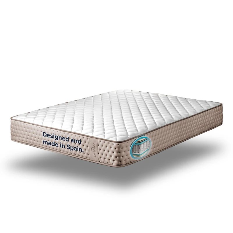 Cecotec Flow 6790 Hybrid Memory Foam Mattress with Pocket Springs, 90 x 190 cm, Multi-Layer, Height 26 cm, High Strength, Independence, Breathable Sleeping Surfaces, Double Sided, Winter/Summer