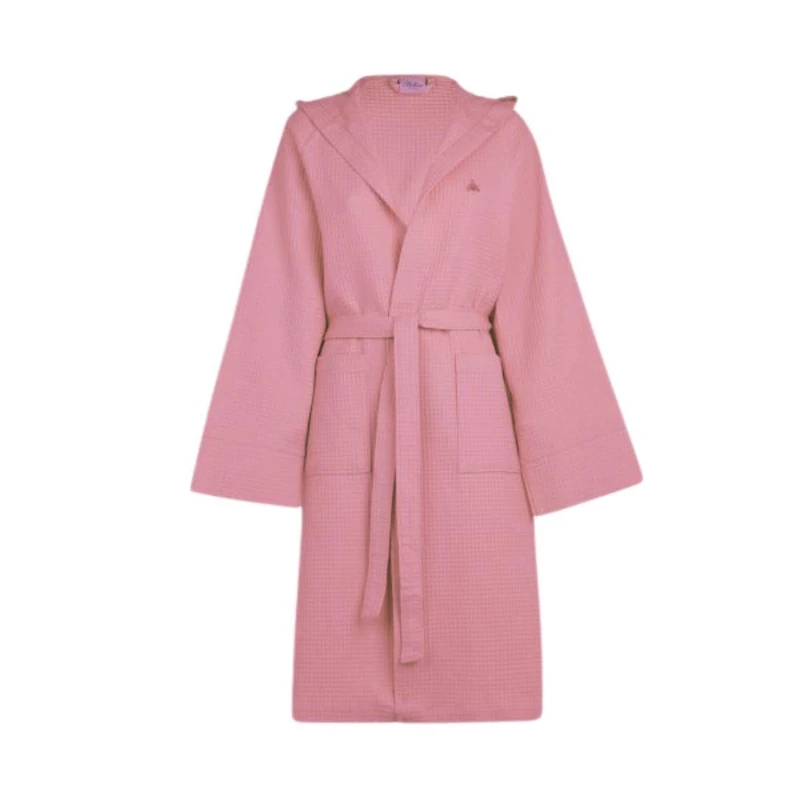 Bellora Plain Honeycomb Bathrobe with Hood Made of 100% Cotton 400 g/m² Size XS-S