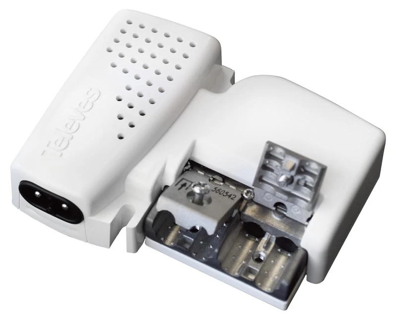 Housing Amplifier 2S + DC, Optimized Power to Improve Audio and Video Signal in Residential Spaces.