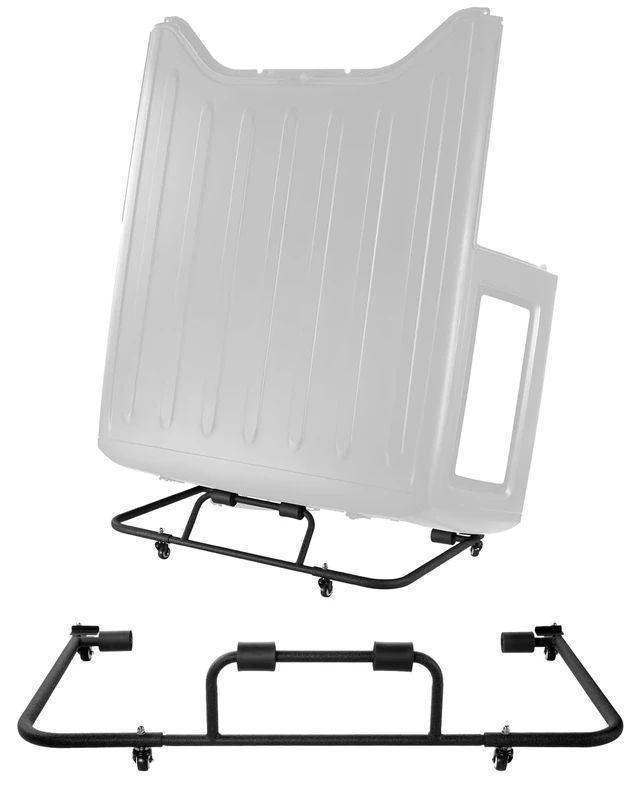 VEVOR Hardtop Storage Cart, Moveable Sturdy Hard Top Cart, with 3-Adjustable Holes & Thickened Soft Padding, Hardtop Storage Rack with Powder Coating, Fit for Jeep Wrangler TJ, JK - Image 1