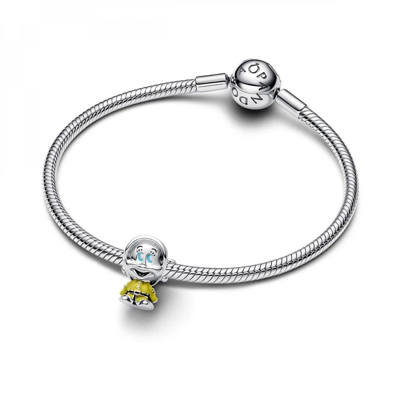 PANDORA Moments Disney Snow White Seppel Charm Sterling Silver, Compatible Moments Bracelets, 793749C01, 9,8x14,9x12,2 mm, Sterling Silver, No Gemstone