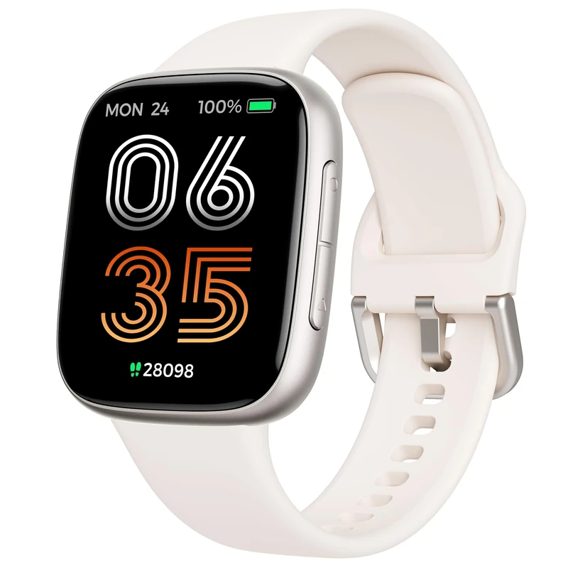 antfit Smart Watch for Women, 1.85" Ultra HD AMOLED Display, 10-Day Battery, Call & Notifications, 3ATM Water Resistant, Fitness, Heart Rate, Sleep Tracker, 100+ Sports, iOS Android Compatible