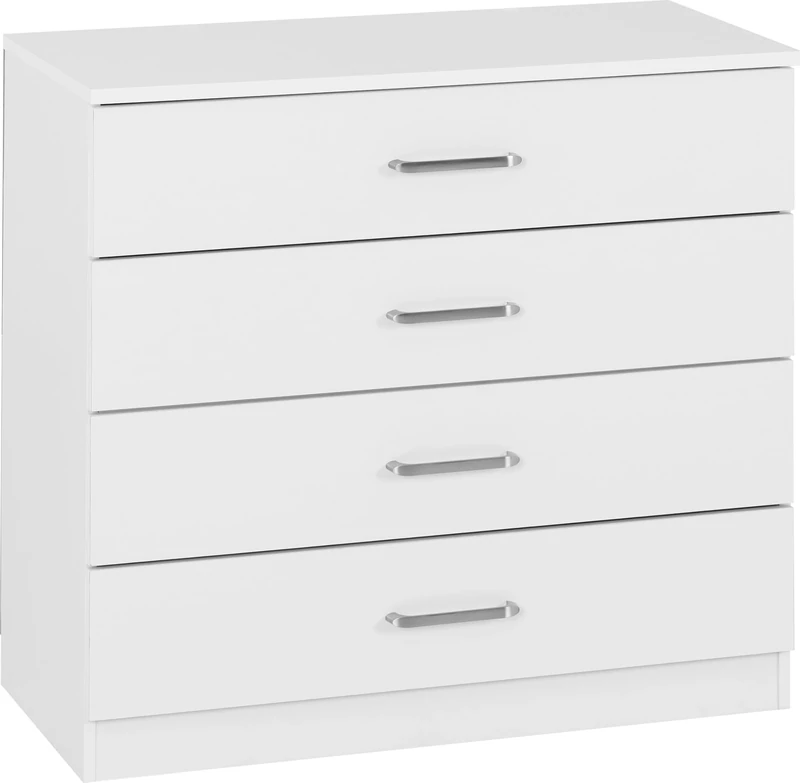 Seconique Dakota 4 Drawer Chest in White