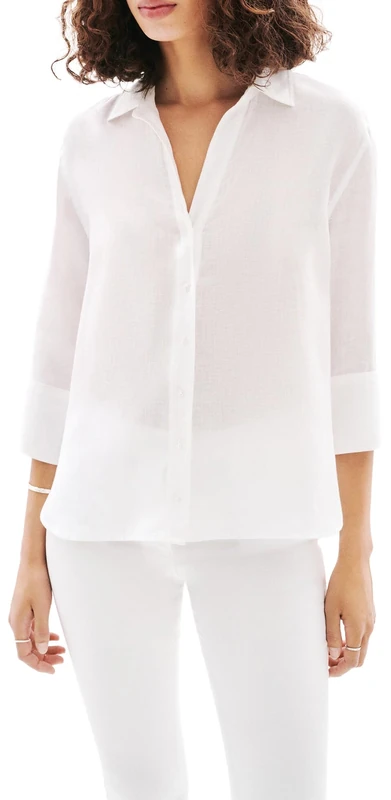 Caroll Women's Blouse, Lucent White, 12
