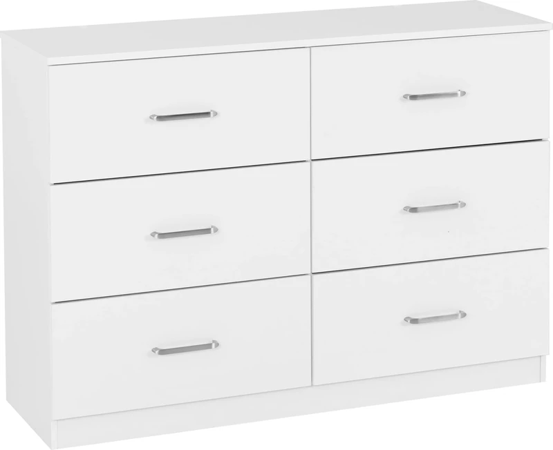 Seconique Dakota 6 Drawer Chest in White