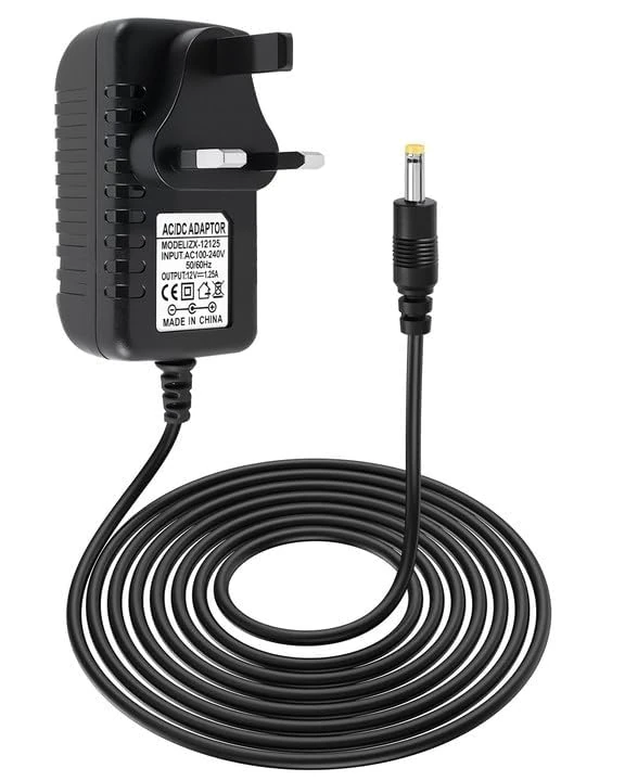 15w power supply for Echo Dot 3rd/4th/5th Gen Echo Show 5 (1st & 2nd Gen) Echo Spot Fire TV Cube Echo Dot with Clock Kids Edition 2m Cable Safety Certified 12V 1.25A 15W AC Power Adapter