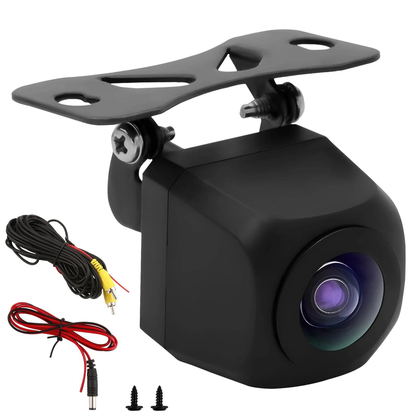 AHD 720P Color HD Reversing Camera, Waterproof Reverse Camera with Night Vision 170° Wide-Angle Lens Front/Rear View Cameras IP68 Backup Cam for Cars,Trucks,Vans for Most Car Models(RCA Input, 12V)