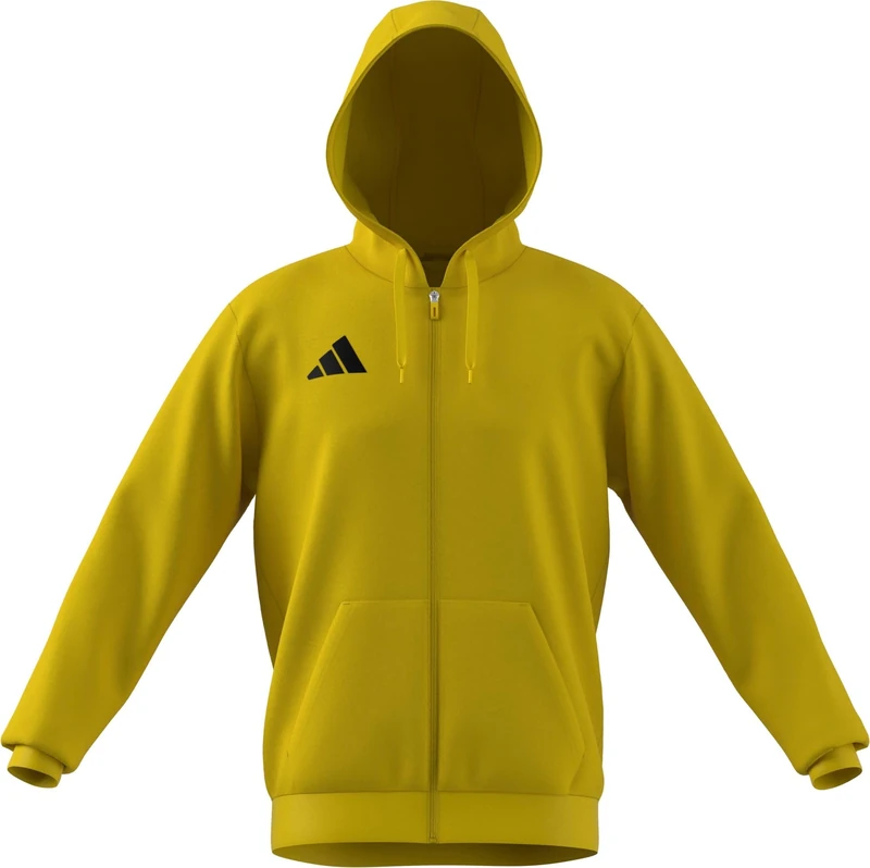 adidas Men's Entrada26 Full Zip Hoodie, team yellow/black, M