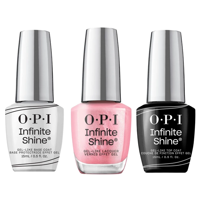 OPI Infinite Shine Long-wear Nail Polish, Gel-Like Nail Varnish with no UV lamp needed, 3-Step System for up to 11 days of vibrant colour, Base Coat & Nail Polish & Top Coat, Princesses Rule!®, 3x15ml