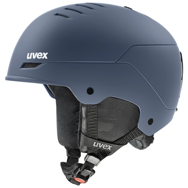 uvex wanted - sturdy ski helmet for men and women - individual fit - neck warmers - dusk matt - 58-61 cm