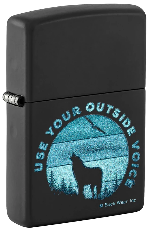 Zippo Lighter, Metal, Black Matte, One Size