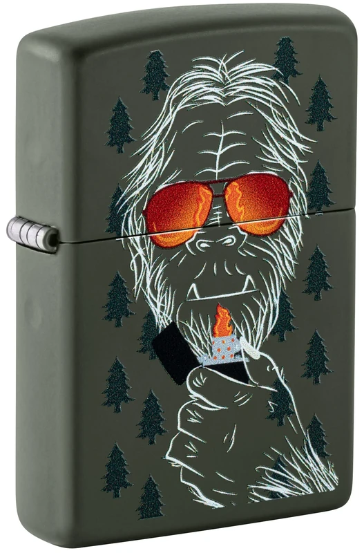 Zippo Windproof Lighter - Outdoor & Adventure - Colour Image Green Matte - Refillable - Reusable - Windproof Design - Gift Box - Made in USA - Image 1