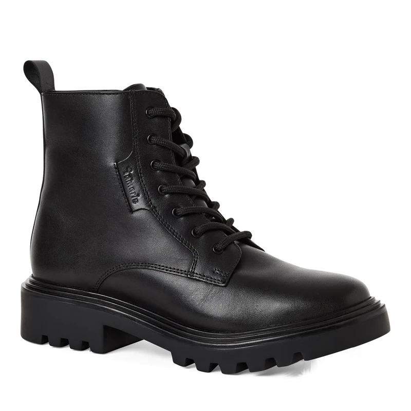 Tamaris Women's Damen Lace Boot Flat 1-25931-45 Ankle, Black, 5 UK