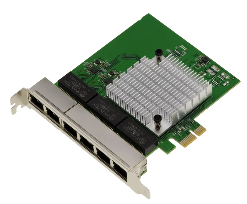 KALEA-INFORMATIQUE PCIe x1 6 Port RJ45 Gigabit LAN Ethernet 10 100 1000Mbps 1G Network Controller Card with REALTEK RTL8111H Chipset