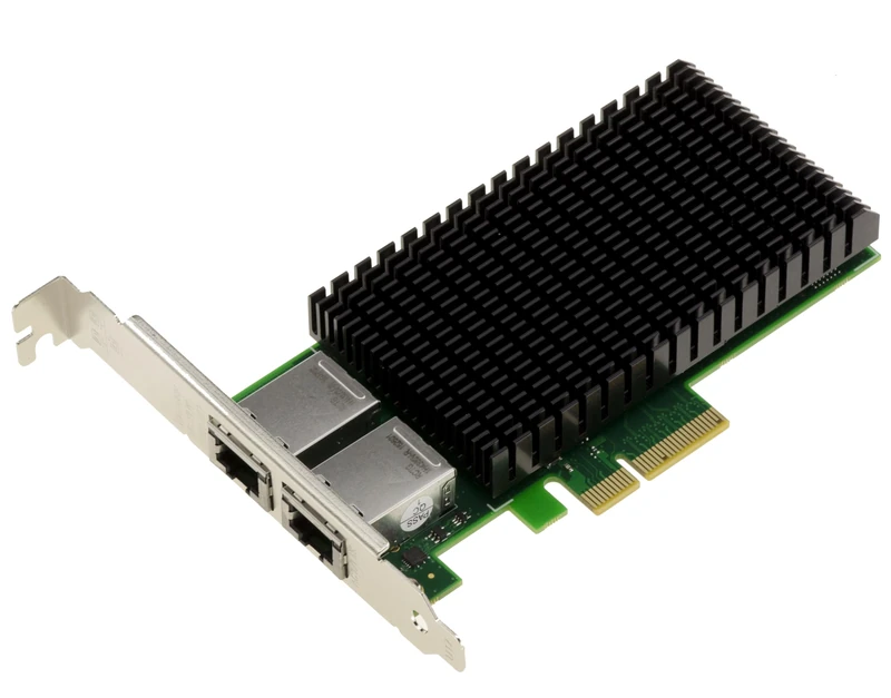 KALEA-INFORMATIQUE PCIe x4 Network Controller Card with 2 Ports 10 Gigabit Ethernet RJ45 with Intel X550 Chipset 10G