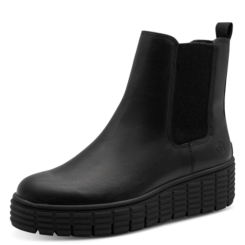 Tamaris Women's Damen Chelsea 1-25848-45 Boot, Black Matte, 7.5 UK