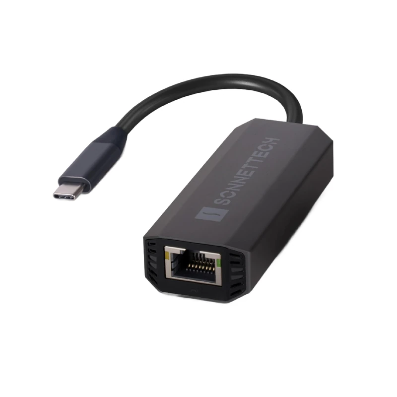 Sonnet Solo5G USB-C to 5-Gigabit Ethernet Adapter - RJ45Support 5Gbps, 2.5Gbps, 1Gbps and 100Mbps, Plug and Play Compatible with USB-C or Thunderbolt Port, Mac, Windows and Linux