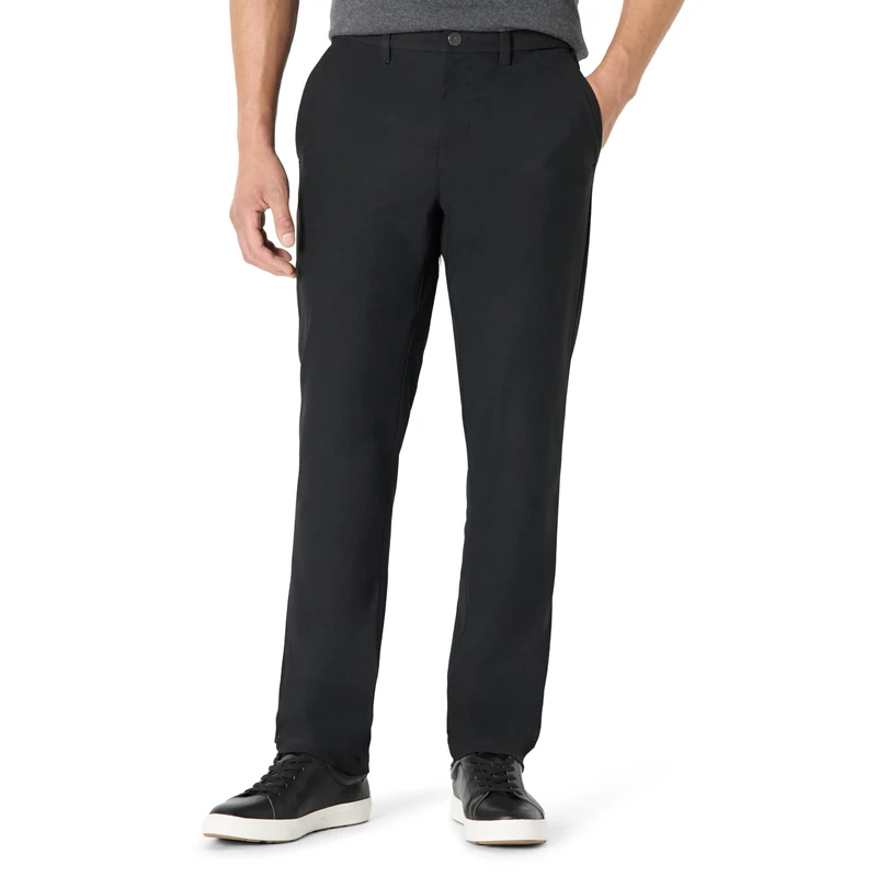 Amazon Essentials Men's Slim-Fit Travel Stretch Trouser, Black, 28W / 32L