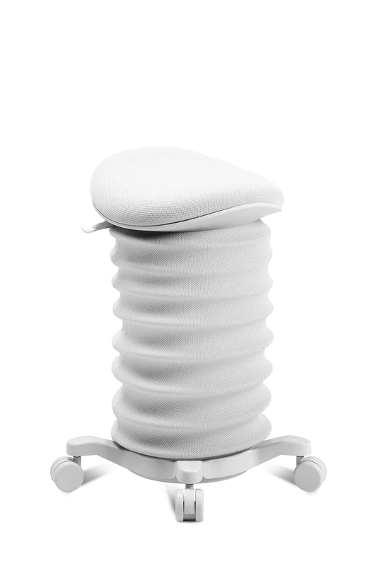 TOPSTAR Sitness 4D with Wheels - EGR Certified Dynamic Stool Papyrus - White, Ergonomic Office Stool - Height Adjustable - Strengthens the Back - Relieves the Intervertebral Discs