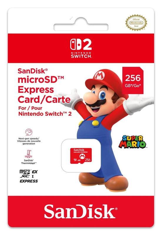 Nintendo SanDisk microSD Express Card for Nintendo Switch 2