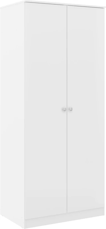 Seconique Denver 2 Door Wardrobe in White Gloss