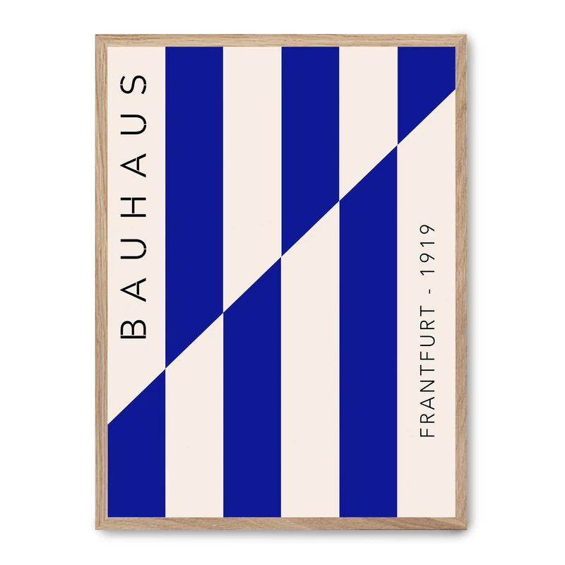 Cuadro Bauhaus Blue Lines_FASE5 - Image 1