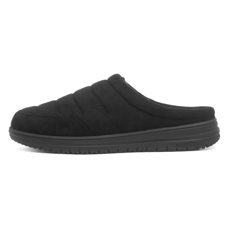 Skechers Men's Murette Garvanza Slipper, Black Microfiber, 12 UK