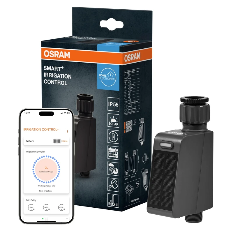 OSRAM SMART+ Irrigation Controller, Smart garden irrigation system via Wi-Fi technology, works with Google, Alexa and the SMART+ app