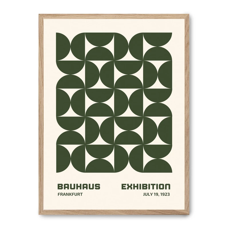 Cuadro Bauhaus Green Forms i_FASE5 - Image 1