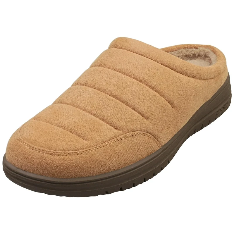 Skechers Men's Murette Garvanza Slipper, Tan Microfiber, 13 UK