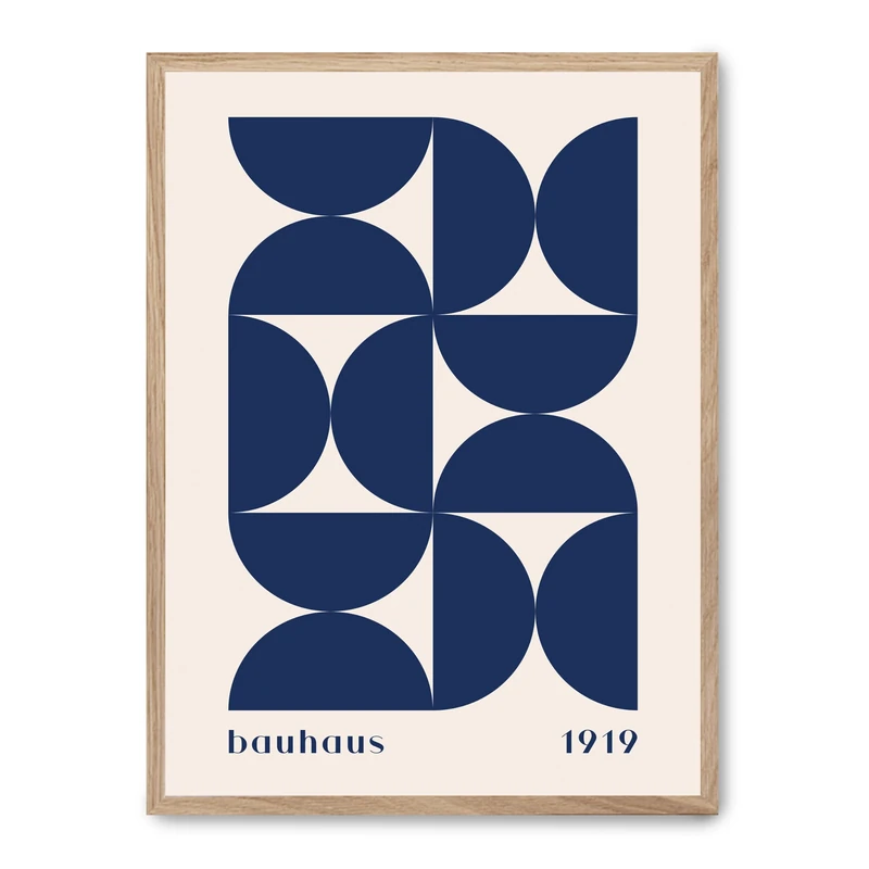 Cuadro Bauhaus Blue Forms ii_FASE5 - Image 1