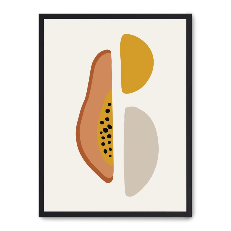 AlexandreHouse Cuadro abstract papaya_FASE5 - Image 1