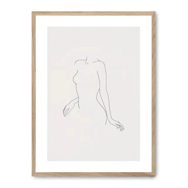 AlexandreHouse Cuadro Woman Line Art X_FASE5 - Image 1