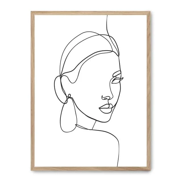AlexandreHouse Cuadro Woman Line Art iii_FASE5 - Image 1