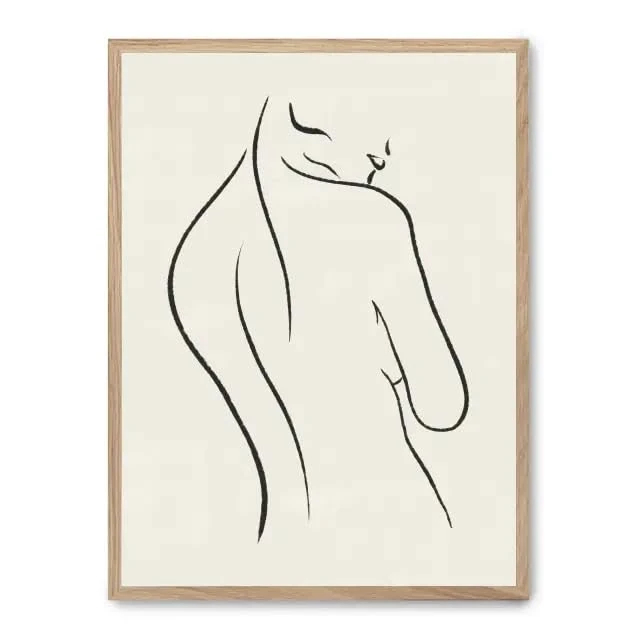 AlexandreHouse Cuadro Woman Line Art Xiv_FASE5