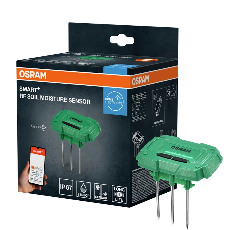 OSRAM SMART+ Moisture Sensor, Smart sensor for the garden, measures soil moisture for the Irrigation Controller