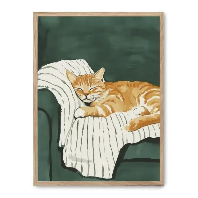 AlexandreHouse Cuadro sleeping cat_FASE5 - Image 1