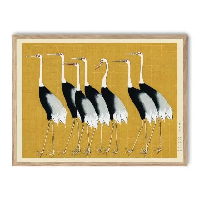 AlexandreHouse Cuadro Cranes on Yellow_FASE5