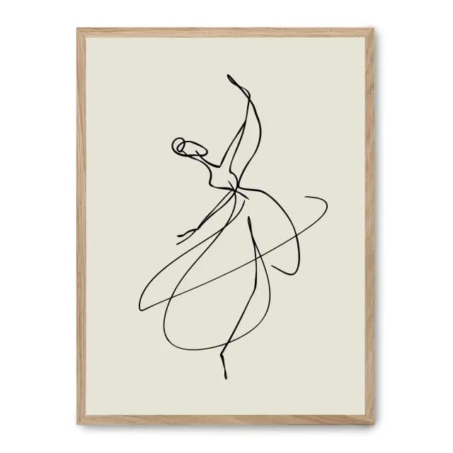 AlexandreHouse Cuadro Woman Line Art XVI_FASE5 - Image 1