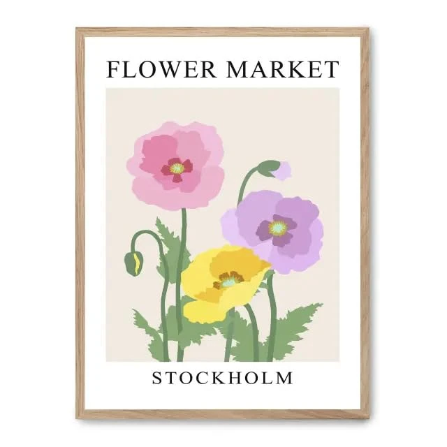 AlexandreHouse Flower market painting x_FASE5 - Image 1
