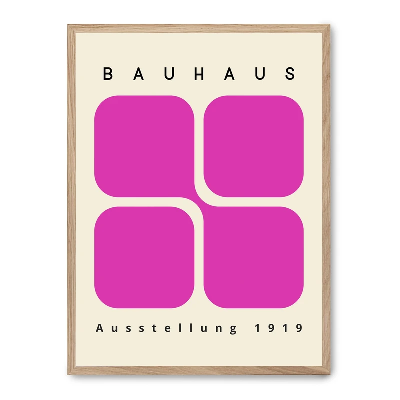 Cuadro Bauhaus Pink Forms_FASE5 - Image 1