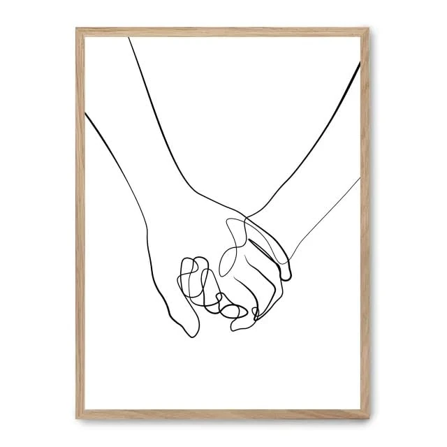 AlexandreHouse Cuadro Hands Line Art ii_FASE5 - Image 1